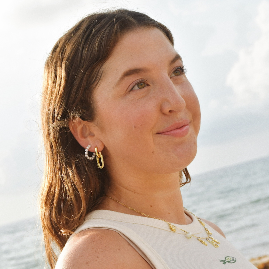 Sunday Best Pearl Hoops