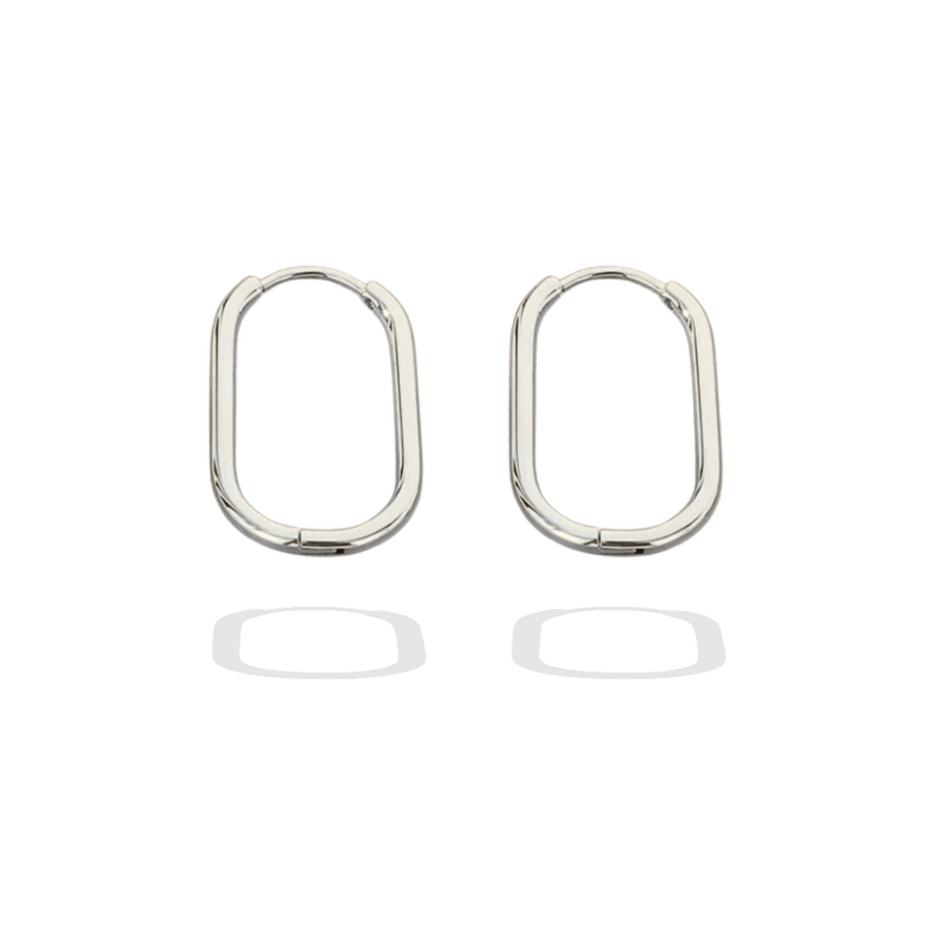 Signature Silver Hoops