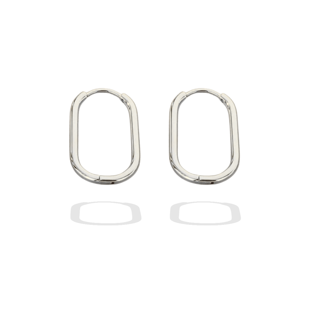 Signature Silver Hoops