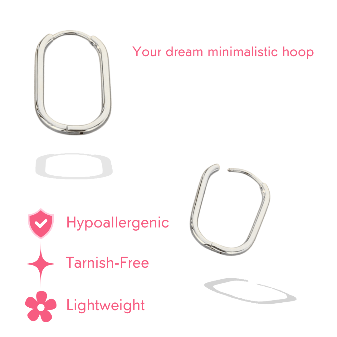 Signature Silver Hoops