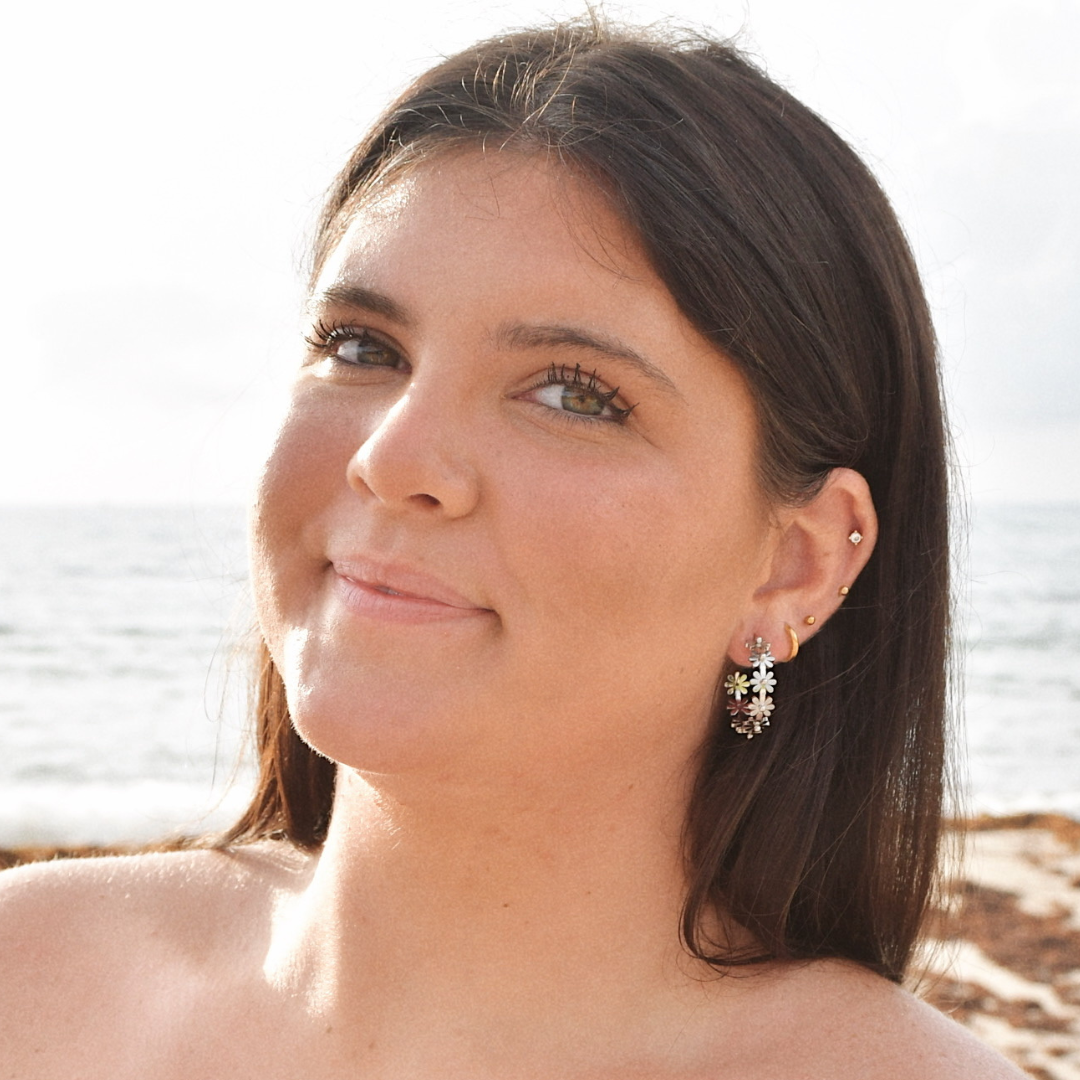 Silver Garden Party Hoops