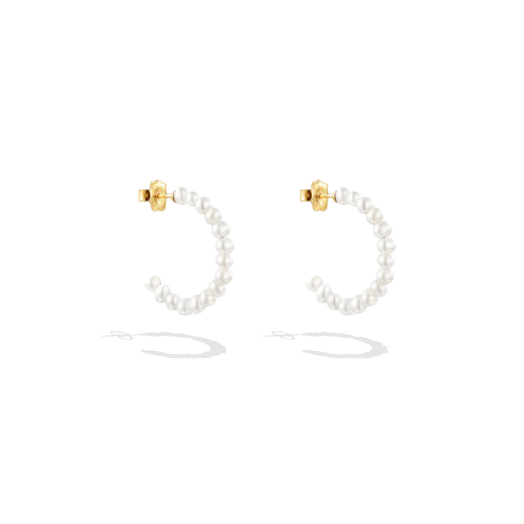 Sunday Best Pearl Hoops