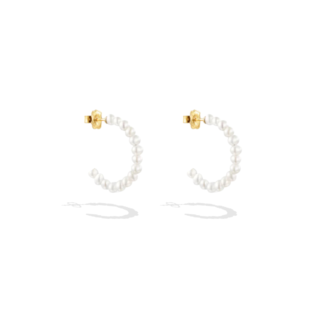 Sunday Best Pearl Hoops