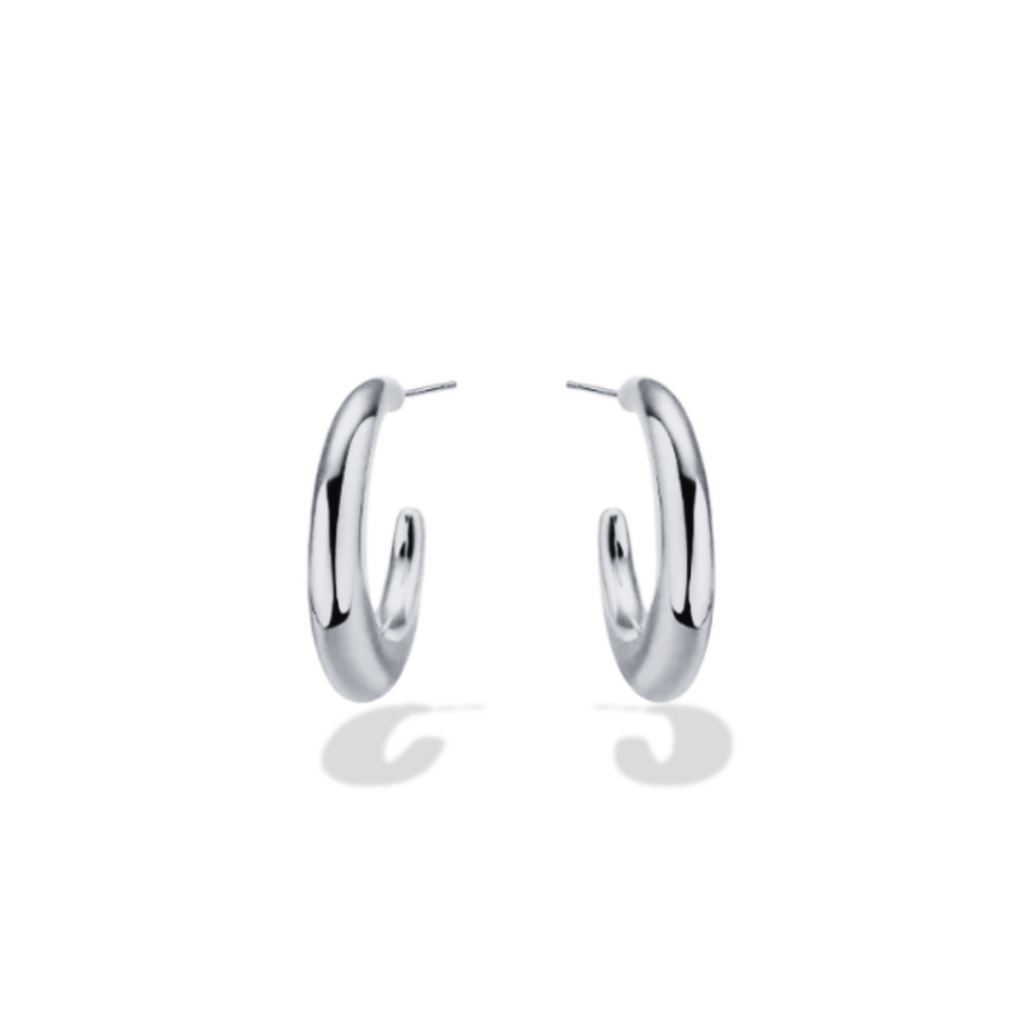 Silhouette Silver Hoops