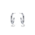 Silhouette Silver Hoops