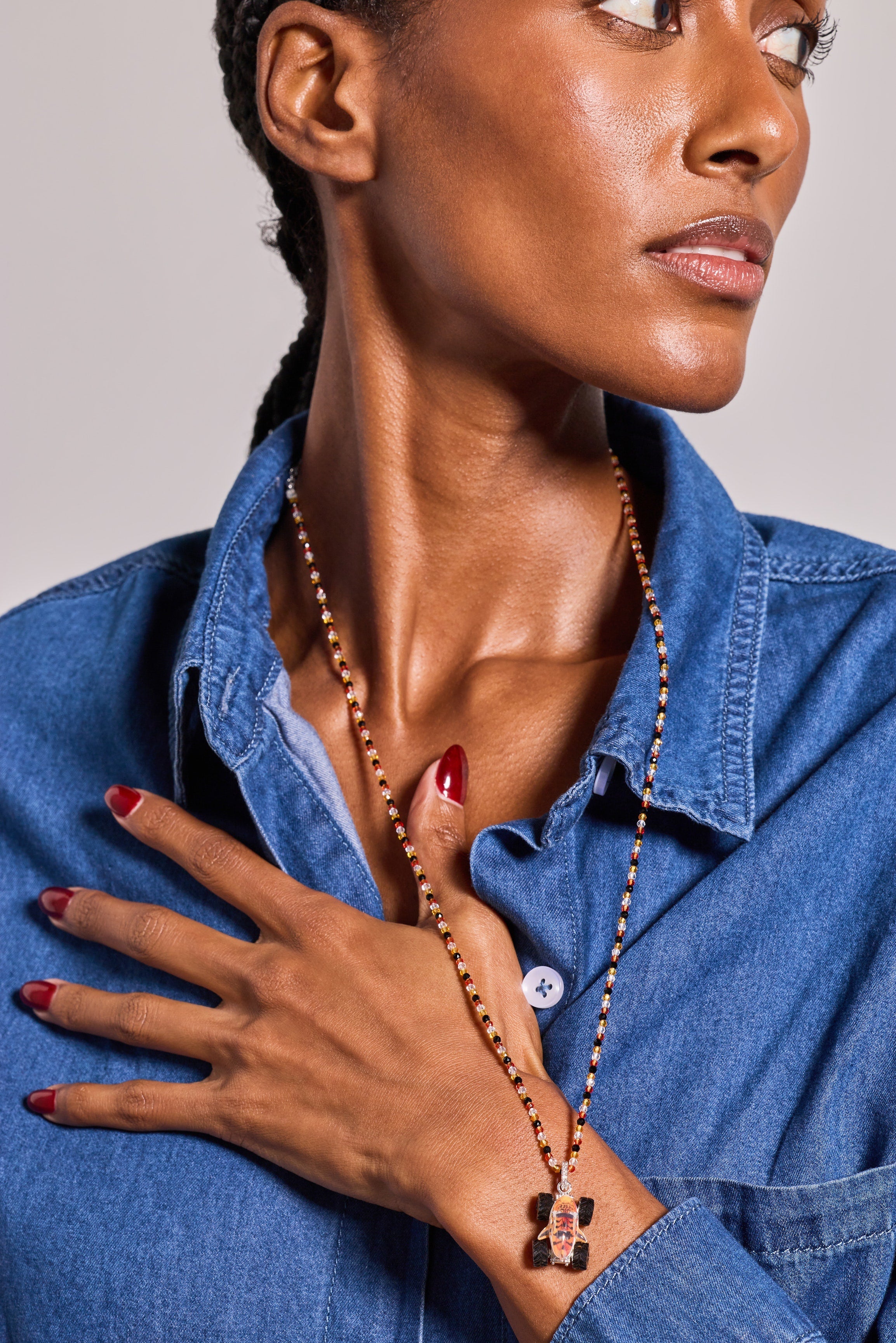 Hot Wheels™ Monster Truck Tiger Shark Pendant Necklace