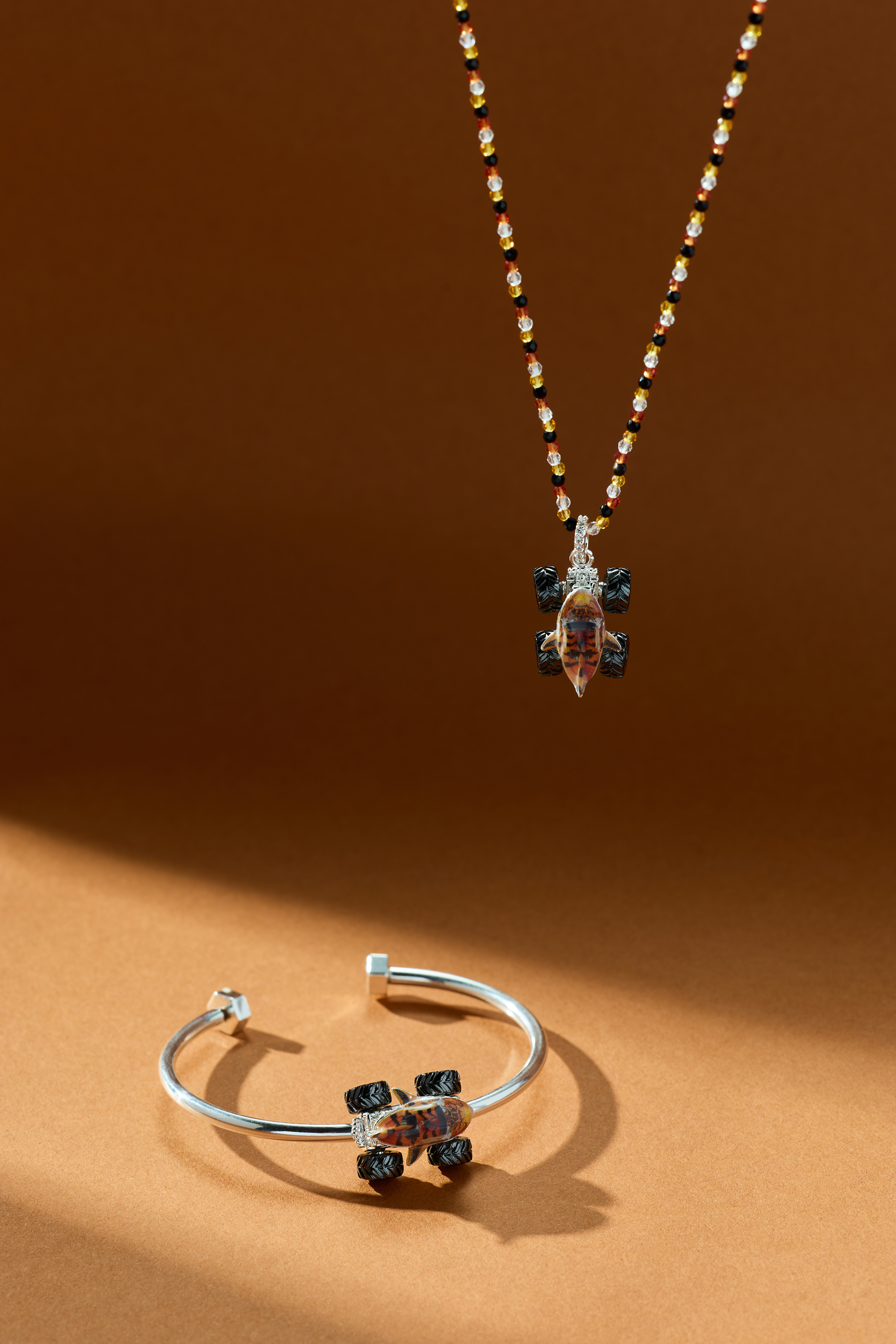 Hot Wheels™ Monster Truck Tiger Shark Pendant Necklace